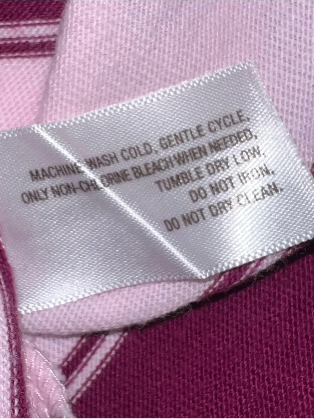 Old Navy Pink & Burgundy Striped Polo Dress